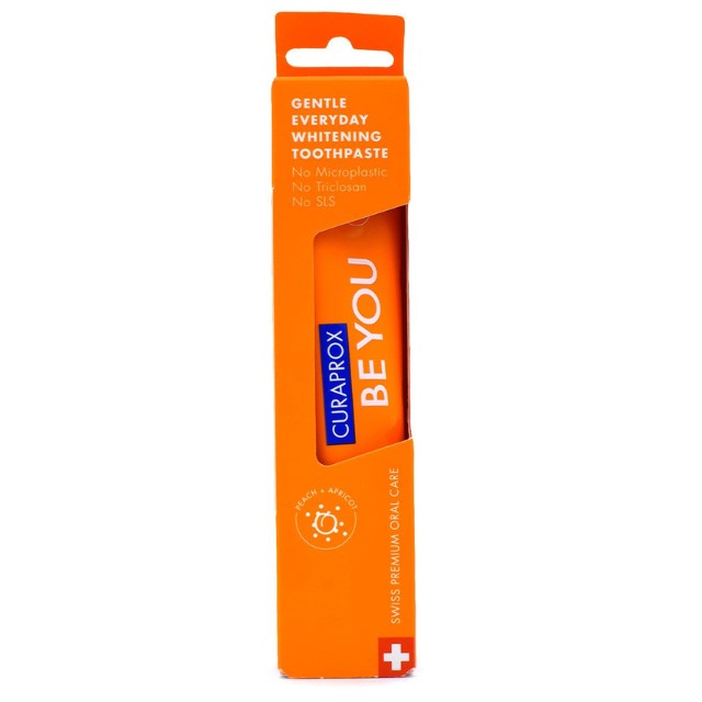 Curaprox Be You Whitening Toothpaste Οδοντόκρεμα με Γεύση Ροδάκινο & Βερίκοκο, 60ml