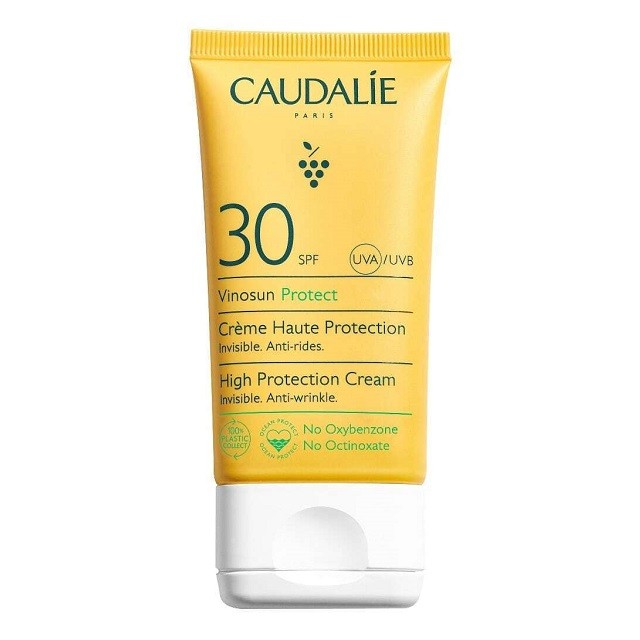 Caudalie Vinosun Protect High Protection Cream SPF30 Αντηλιακή Κρέμα Προσώπου & Λαιμού, 50ml