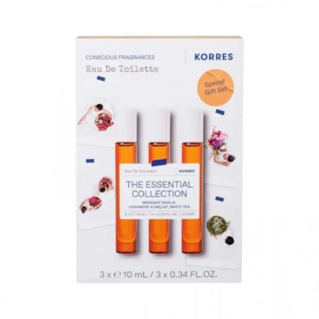 Korres The Floral Collection Πακέτο Midnight Dahlia 10ml & Cashmere Kumquat 10ml & White Tea 10ml
