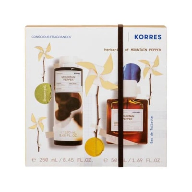 Korres Herbarium of Mountain Pepper Πακέτο Shower Gel 250ml & Eau De Toilette 50ml