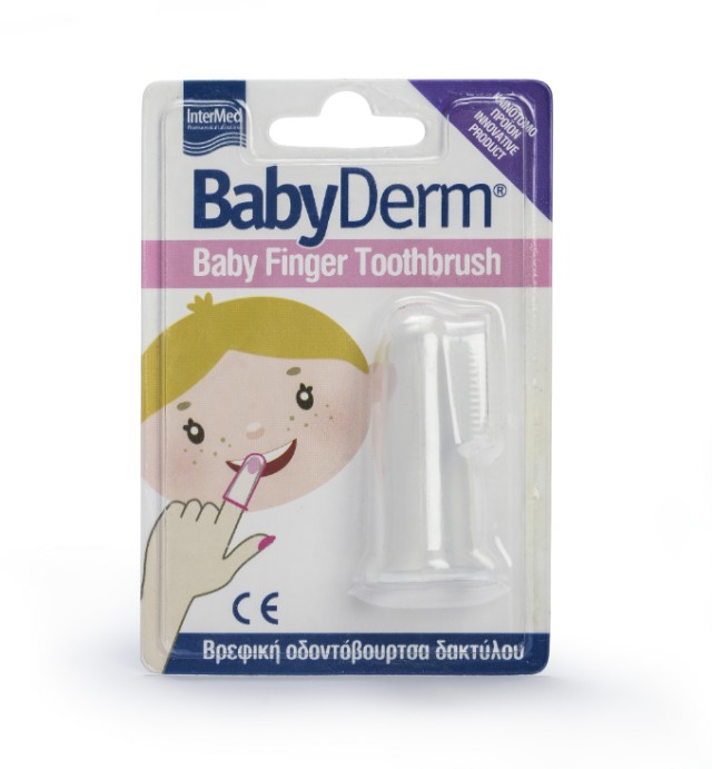 INTERMED Babyderm Baby Finger Toothbrush Βρεφική οδοντόβουρτσα δακτύλου 1τμχ