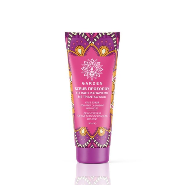Garden Face Scrub For Deep Cleansing with Rose Βαθύς Καθαρισμός 50ml