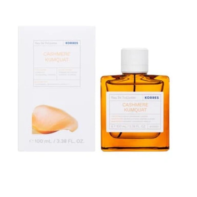Korres Eau De Toilette Cashmere Kumquat  Άρωμα με Νότες Κουμκουάτ Μανταρίνι Πορτοκάλι 100ml