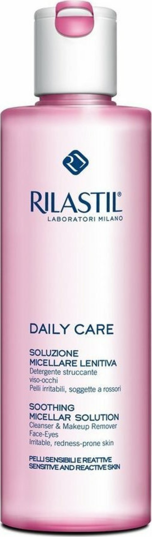 RILASTIL Daily Care Soothing Micellar Solution Καταπραϋντικό Καθαριστικό Ντεμακιγιάζ Προσώπου & Ματιών Για Ευερέθιστες Επιδερμίδες, 250ml