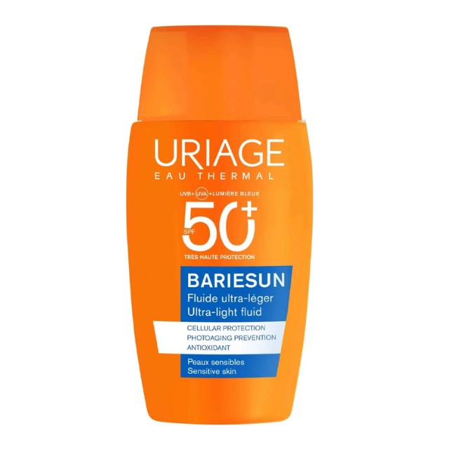 Uriage Bariesun Ultra-Light Fluid SPF50+ Λεπτόρευστο Αντηλιακό Προσώπου 30ml