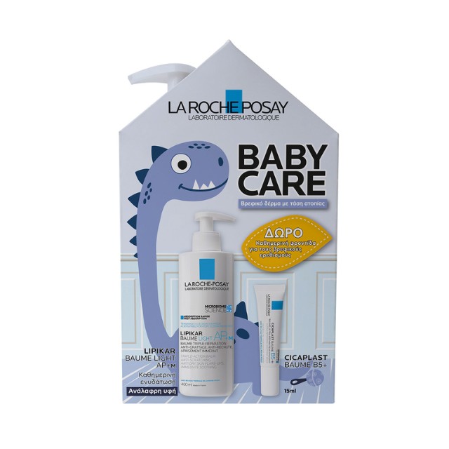 La Roche Posay Lipikar Πακέτο Baume Light AP+M 400ml & Δώρο Cicaplast Baume B5+ 15ml