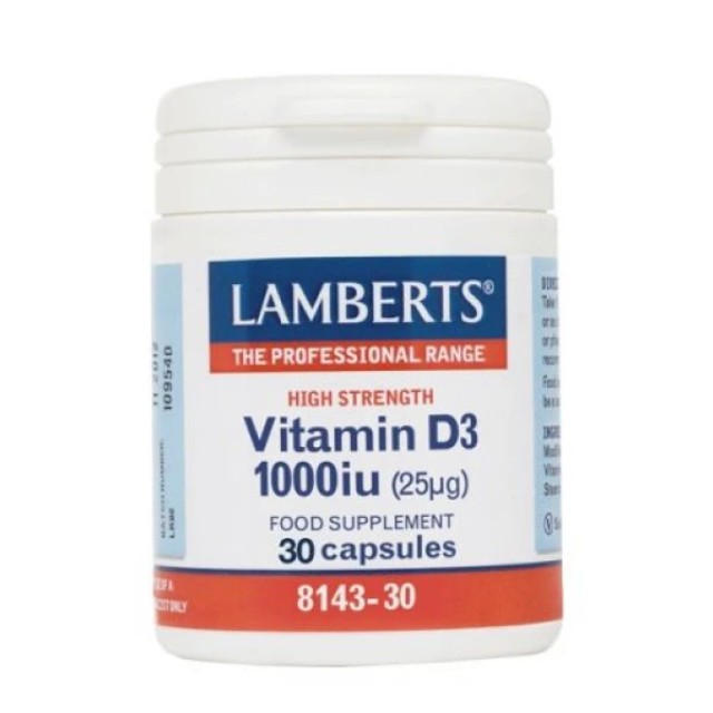Lamberts Vitamin D3 1000iu 30 Κάψουλες 8143-30