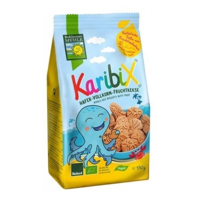 Bohlsener Muhle Karibix Μπισκότα Βρώμης με Φρούτα 125g