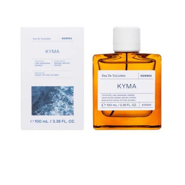 Korres Eau De Toilette Kyma Ανδρικό Άρωμα με Νότες Λάιμ Μανταρίνι Πορτοκάλι 100ml
