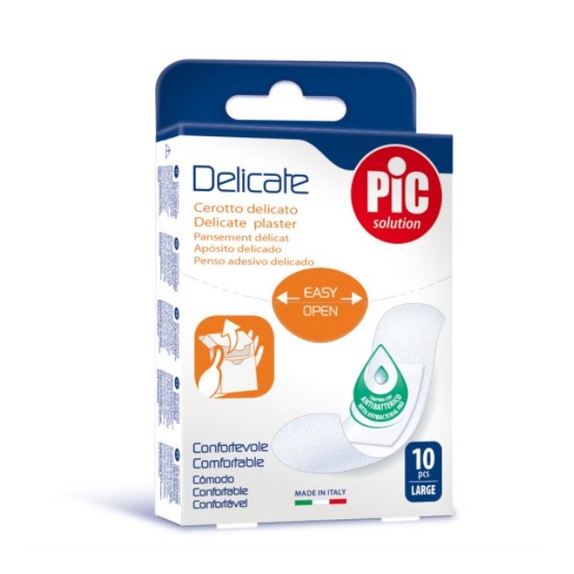 Pic Solution Delicate Large Αυτοκόλλητα Αποστειρωμένα Άσπρο 10τμχ