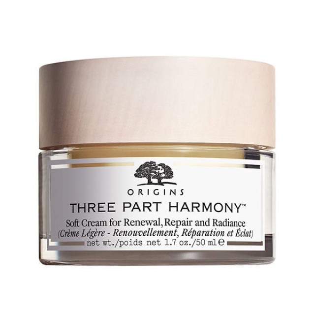 Origins Three Part Harmony Soft Cream for Renewal Repair & Radiance Θρεπτική Κρέμα Προσώπου Μεταξένιας Υφής για Ανανέωση & Λάμψη, 50ml