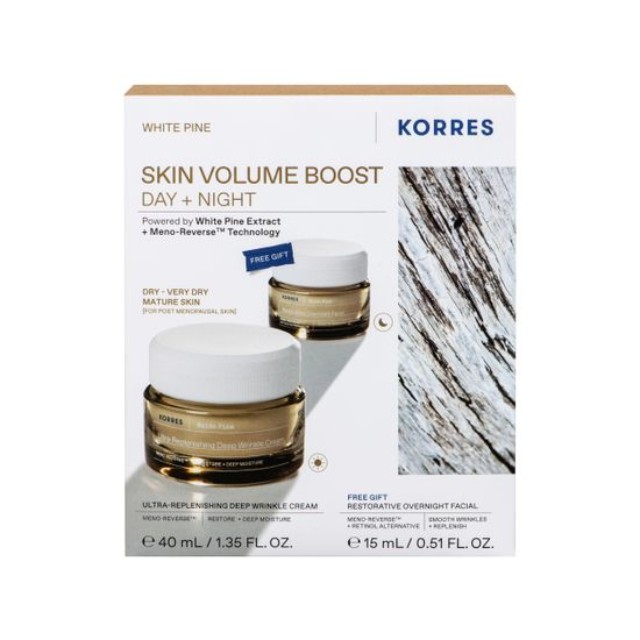 Korres Πακέτο White Pine Κρέμα Ημέρας 40ml & Δώρο White Pine Κρέμα Νύχτας 15ml