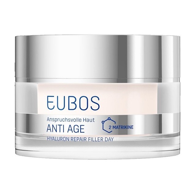 Eubos Dermanding Skin Anti Age Hyaluron Repair Filler Day Cream Κρέμα Ημέρας Με Υαλουρονικό Οξύ, 50ml