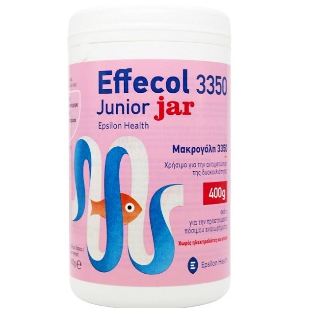 Epsilon Health Effecol 3350 Junior Jar Αντιμετώπιση Δυσκοιλιότητας Σε Παιδιά & Βρέφη Άνω Των 6 Μηνών, 400gr