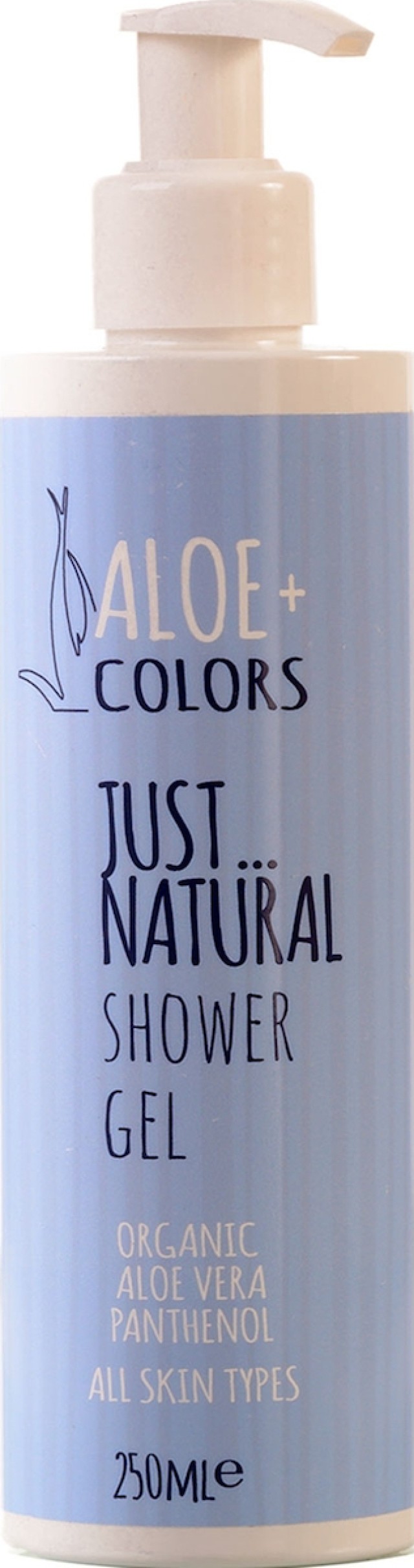 ALOE+ COLORS Just Natural Shower Gel, Απαλό Αφρόλουτρο με Άρωμα Φρεσκάδας 250ml