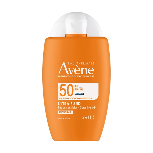 Avene Ultra Fluid Invisible SPF50 Λεπτόρρευστο Αντηλιακό Προσώπου για Ευαίσθητο Δέρμα 50 ml