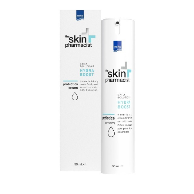 INTERMED The Skin Pharmacist Θρεπτική Κρέμα για Κανονικό & Ξηρό Δέρμα, Daily Solutions Hydra Boost Probiotics Cream, 50ml