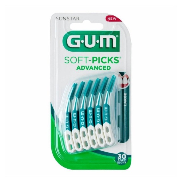 Gum Soft Picks Advanced Large Μεσοδόντια Βουρτσάκια Μεγάλο Μέγεθος (651), 30τεμ
