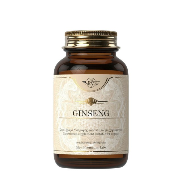 Sky Premium Life Ginseng για Ενέργεια & Τόνωση 60 κάψουλες