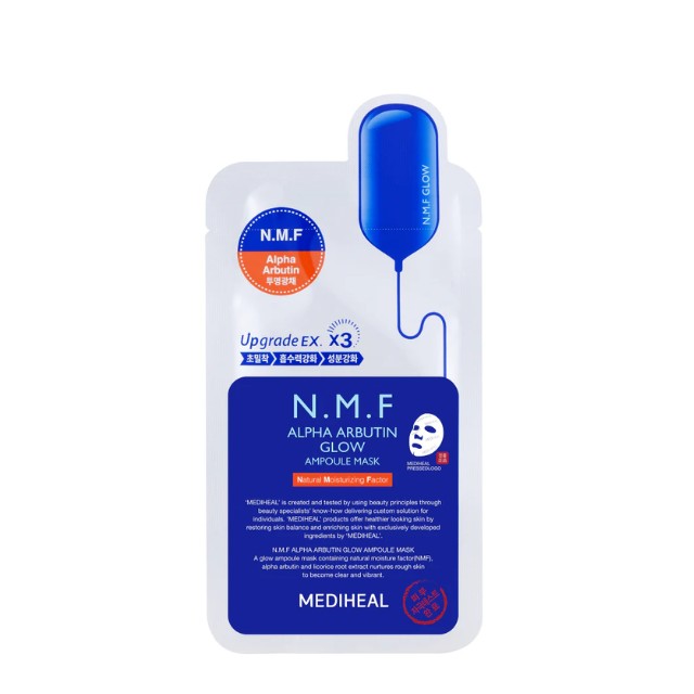 Mediheal N.M.F Alpha Arbutin Glow Ampoule Sheet Mask Ενυδάτωση & Λάμψη 27ml
