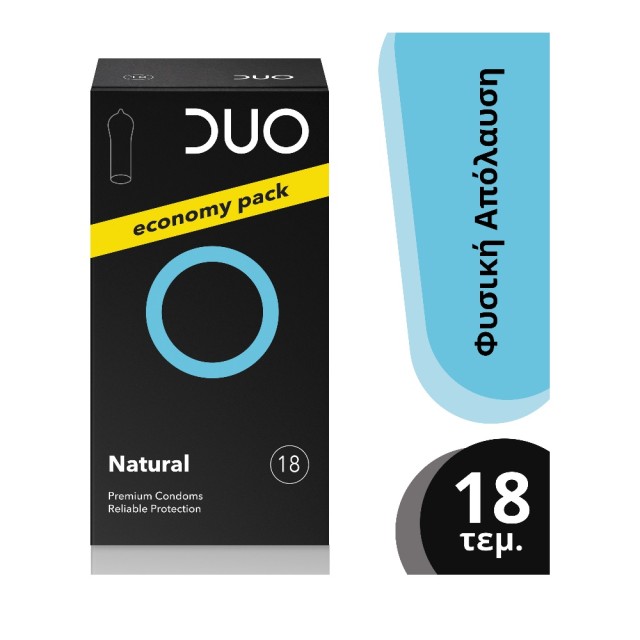 DUO Προφυλακτικά Premium Economy Pack Natural, 18τμχ