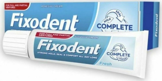 Fixodent Fresh Complete Cream, Στερεωτική Κρέμα Οδοντοστοιχιών 47gr