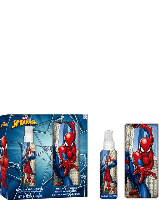 AIR-VAL Spiderman Πακέτο Παιδικό Άρωμα Eau De Toilette 100ml + Μεταλλική Κασετίνα