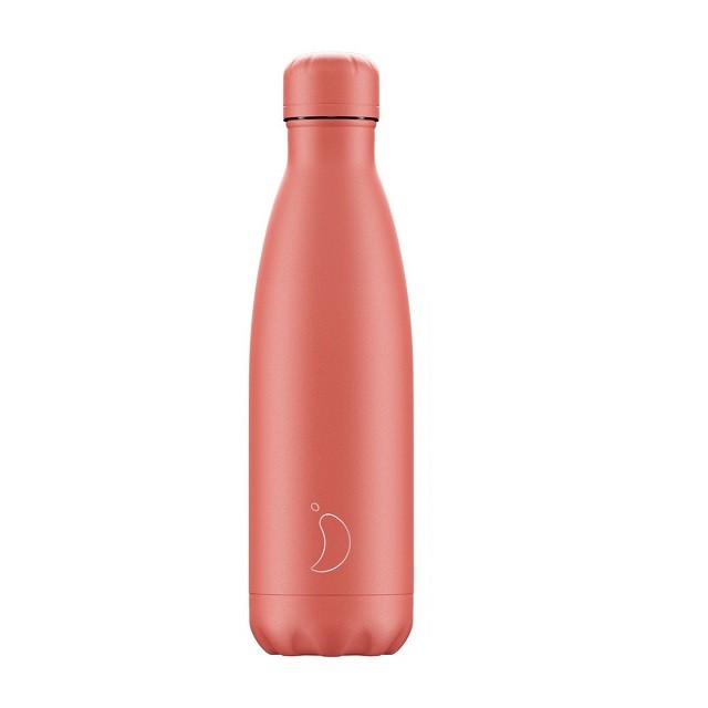 Chillys Reusuable Bottle Coral Pastel Edition Μπουκάλι Θερμός Σε Κοραλλί Χρώμα, 500ml
