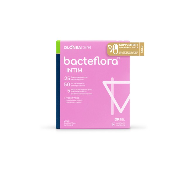 Olonea BacteFlora Intim Προβιοτικά Πρεβιοτικά για το Κολπικό & Εντερικό Μικροβίωμα 14caps
