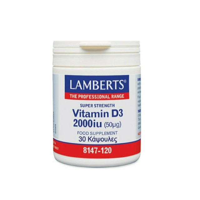 Lamberts Vitamin D3 2000iu 30 κάψουλες (8147-30)