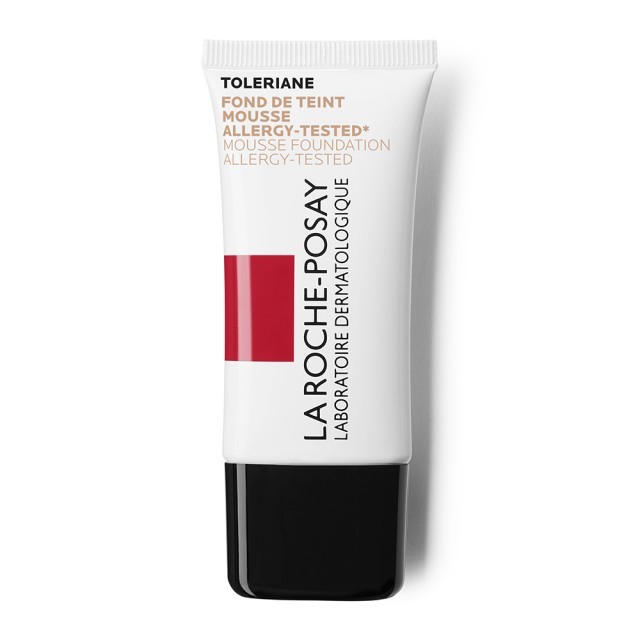La Roche Posay Toleriane Teint Mattifying Mousse Foundation SPF20 Light Beige 02, Make-Up σε Μορφή Μους για Ματ Αποτέλεσμα 30ml