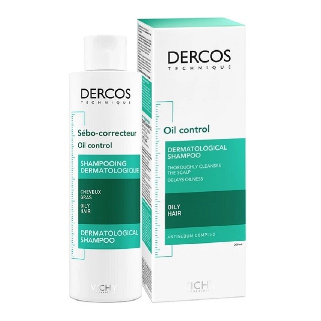 Vichy Dercos Oil Correct Dermatological Shampoo Σαμπουάν Για Λιπαρά Μαλλιά, 200ml