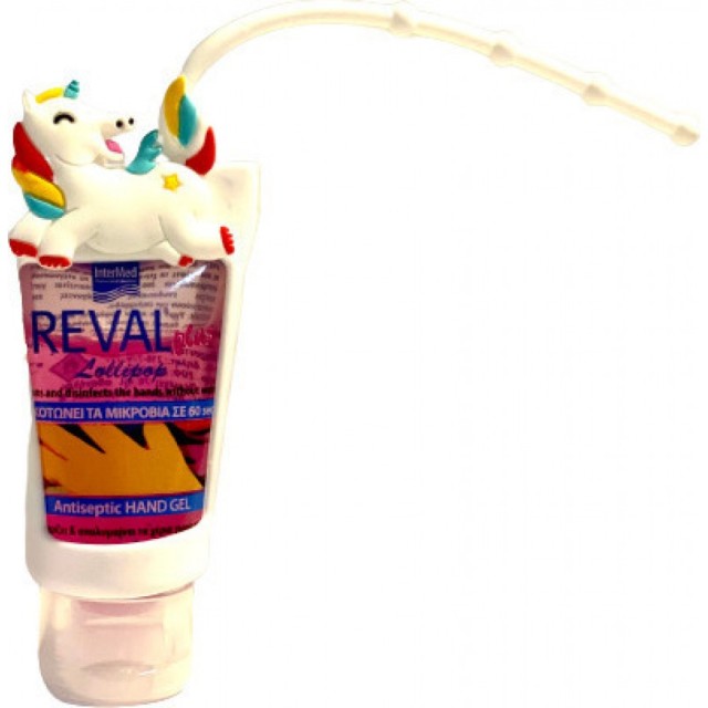 INTERMED Reval Plus Antiseptic Hand Gel με Θήκη Unicorn Lollipop 30ml