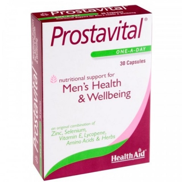 HEALTH AID Prostavital One a Day, Συμπλήρωμα Διατροφής για Υγιή Προστάτη 30Caps