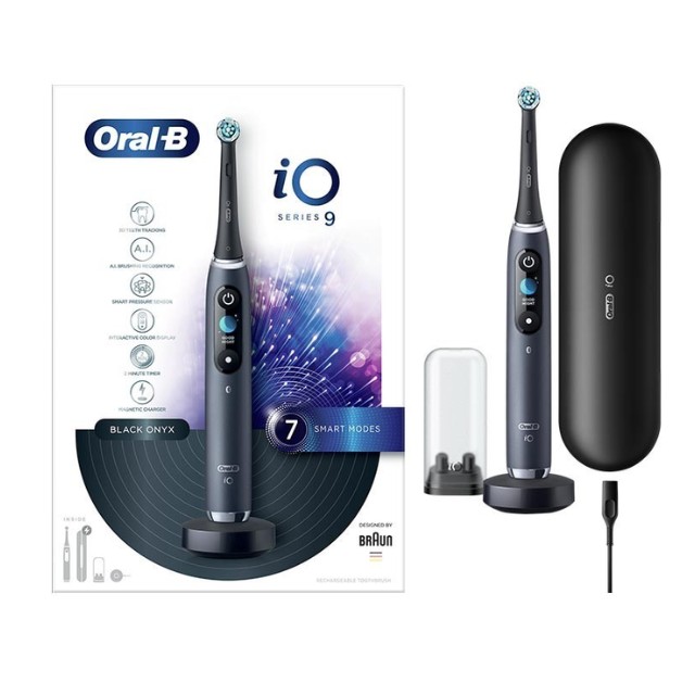 Oral-B iO Series 9 Black Onyx Magnetic Ηλεκτρική Οδοντόβουρτσα 1 Τεμάχιο