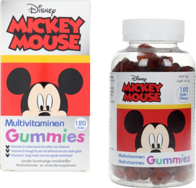 SKAN MEDICAL Disney Mickey Mouse Multivitamins Μασώμενες Πολυβιταμίνες Για Παιδιά, 60 Ζελεδάκια
