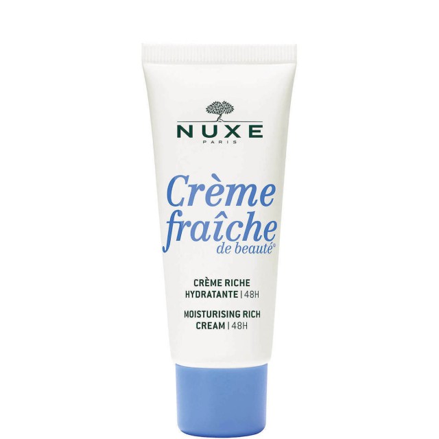 NUXE Creme Fraiche De Beaute Moisturising Rich Cream 48h Ενυδατική Κρέμα Πλούσιας Υφής Για Ξηρή Επιδερμίδα, 30ml