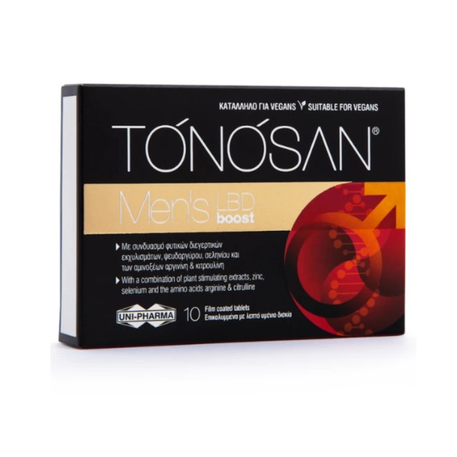 Uni-Pharma Tonosan Mens LBD Boost 10 Δισκία