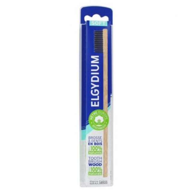 Elgydium Eco Friendly Οδοντόβουρτσα Ξύλινη 1 τεμάχιο