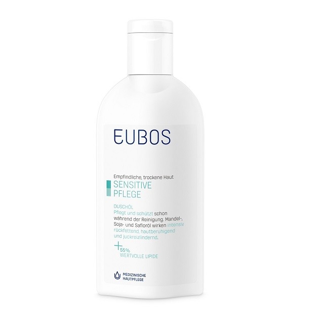 Eubos Sensitive Shower Oil F Ελαιώδες Καθαριστικό Σώματος Για Πολύ Ξηρό Δέρμα, 200ml