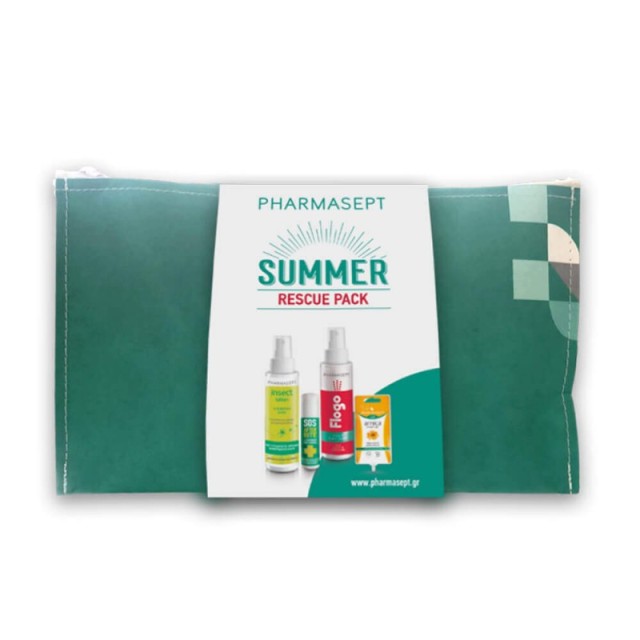 PHARMASEPT Summer Rescue Pack, Insect Lotion 100ml - SOS After Bite 15ml - Flogo Instant Calm Spray 100ml - Arnica Cream Gel 15ml
