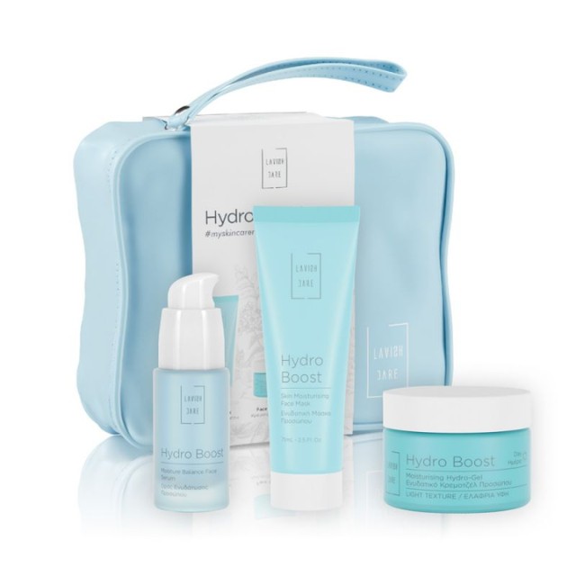 Lavish Care Hydro Boost Πακέτο Serum 30ml & Face Gel Cream 50ml & Face Mask 75ml