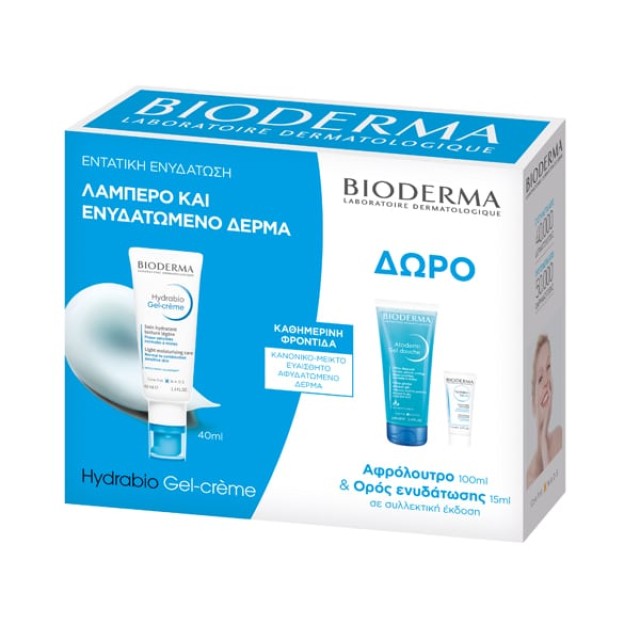 BIODERMA Promo Hydrabio Gel Cream 50ml & ΔΩΡΟ Atoderm Shower Gel 100ml & Hydrabio Serum 15ml