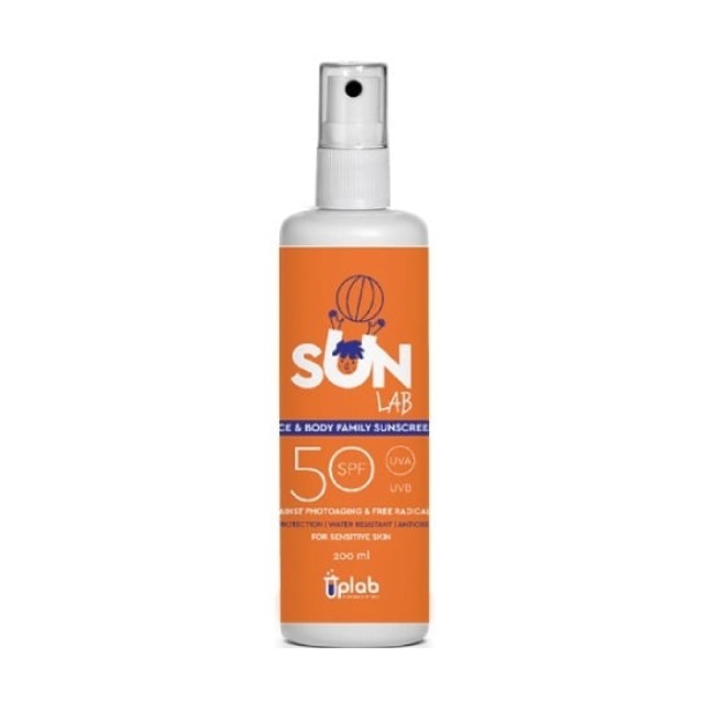 Uplab SunLab Face & Body Sunscreen Spray SPF50 200ml