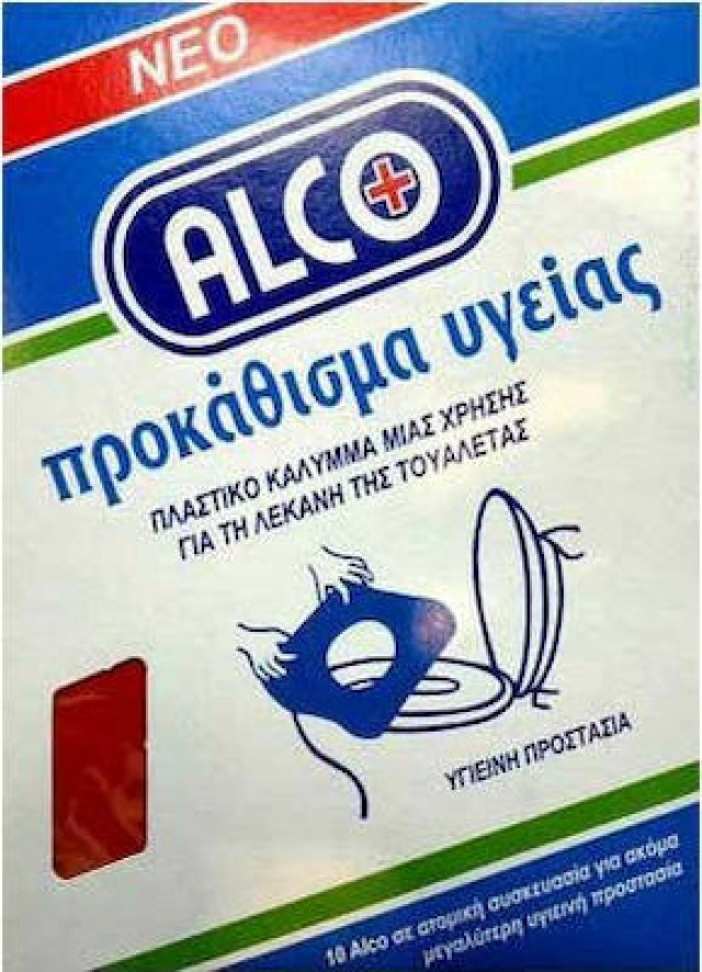 Alco Προκάθισμα Υγείας μιας Χρήσης για Λεκάνη Τουαλέτας 10τμχ