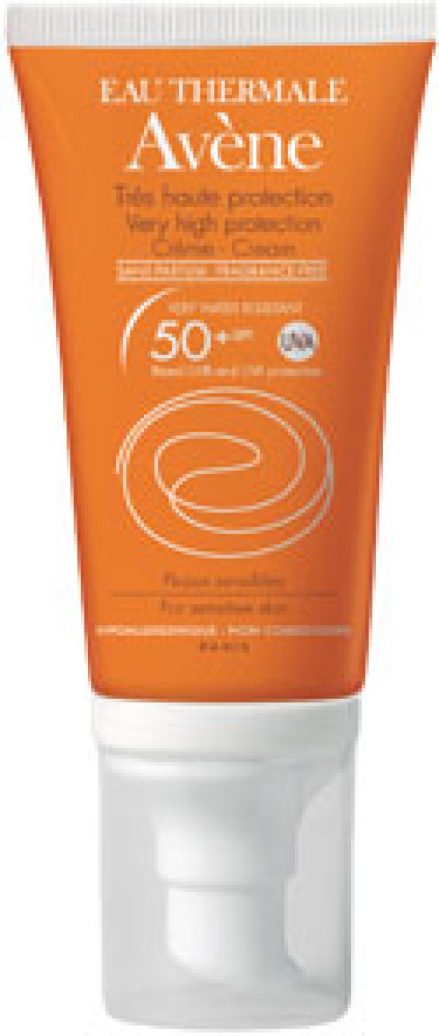Avene Solaire Cream SPF50+, Αντηλιακή Προσώπου για Ξηρές/Πολύ Ξηρές Επιδερμίδες, 50ml