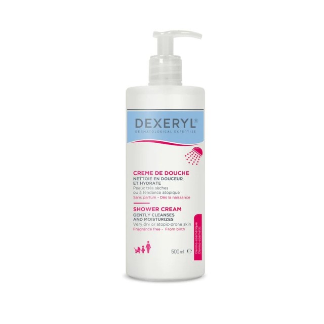 Dexeryl Shower Cream Κρέμα Καθαρισμού & Ενυδάτωσης για Ξηρό Δέρμα 500ml