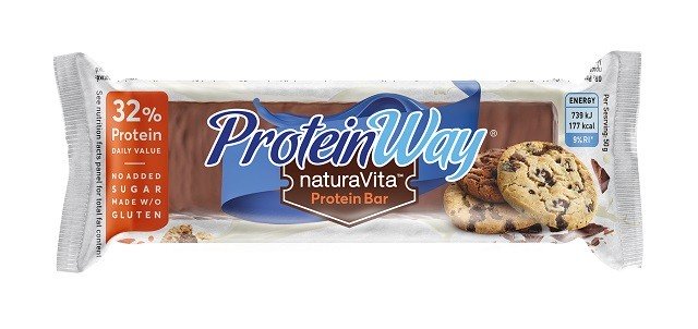 Natura Vita Protein Way Bar Cookies Flavour Μπάρα Πρωτεΐνης Με Γεύση Μπισκότο, 50g