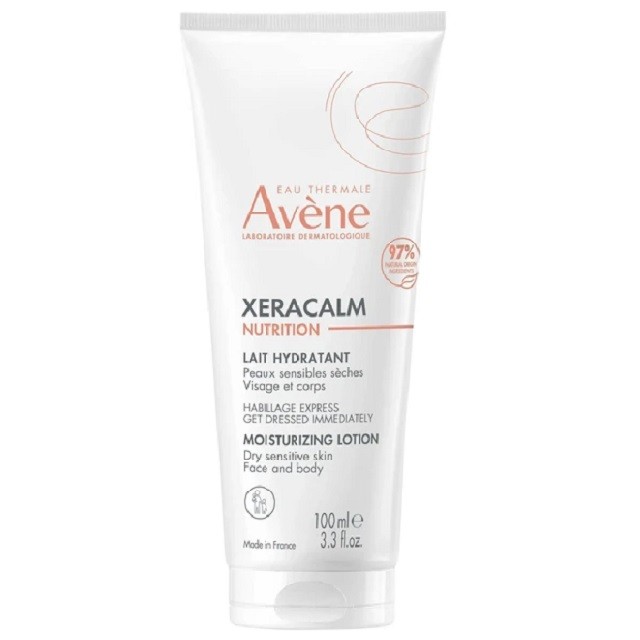 Avene XeraCalm Nutrition Moisturizing Lotion Ενυδατικό Γαλάκτωμα Προσώπου & Σώματος Για Ευαίσθητες Επιδερμίδες, 100ml