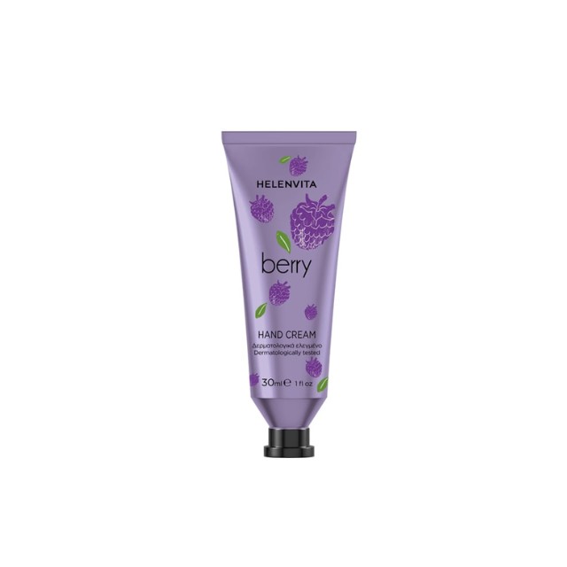 Helenvita Hand Cream Berry Κρέμα Χεριών με Μύρτιλο 30ml